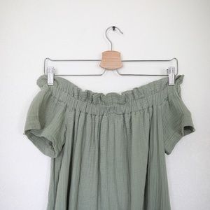 Anthropologie Off the shoulder dress XS